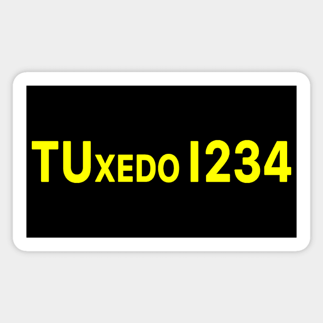 TUxedo 1234 (Yellow) Sticker by Vandalay Industries